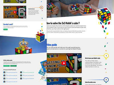 Rubik's Cube solution landing page