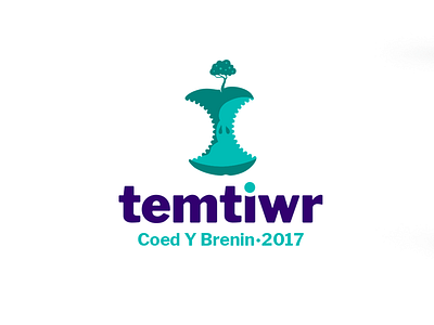 Temtiwr concept apple brand event logo tree