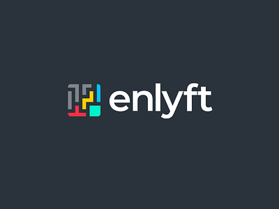 Enlyft Unused logo concept branding identity logo product rebrand