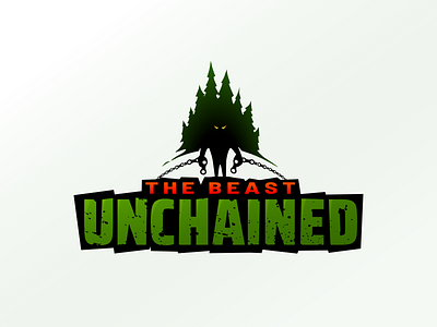 The Beast Unchained bike brand design event logo mtb trees