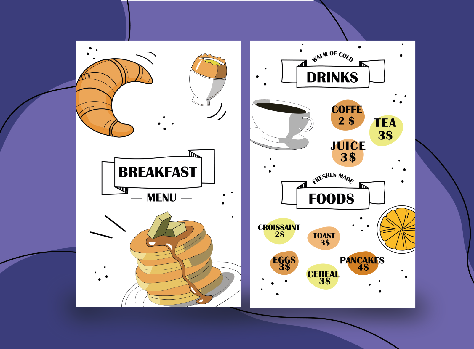 Cafe Brochure By Darina Kirilenko On Dribbble Cafe Brochure By Darina Kirilenko On Dribbble