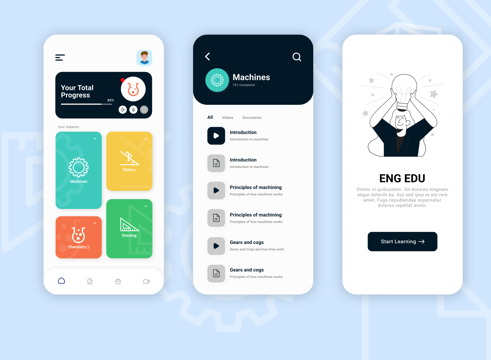 Learning App by Marwan Sayed on Dribbble