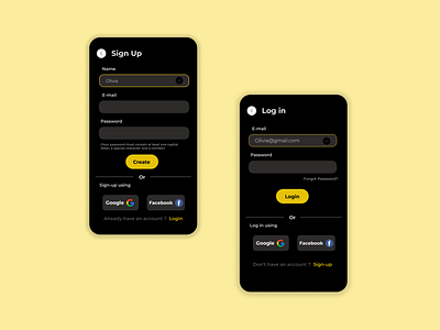 Sign-Up page : Daily UI 1 ui