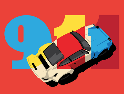 Carrera cars illustration vector vectorart