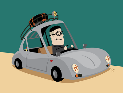 Roadtrip cars illustration vector vectorart