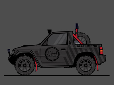Black Ops cars illustration vector