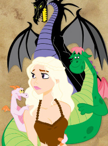 Mother of Dragons a song of ice and fire daenerys disney figment game of thrones maleficent stormborn targaryen