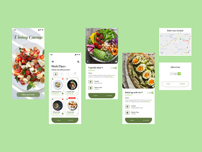 Dining Garage Mobile App Design app design figma ui ux