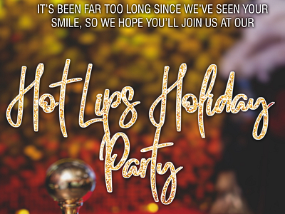 Hot Lips Holiday Party Design