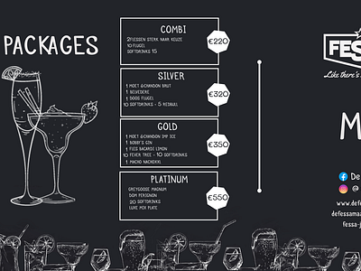 Club Menu Design