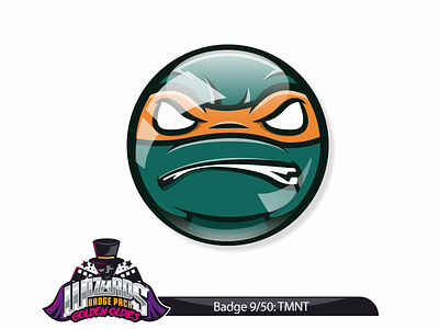 Daily Challenge 9/50: TMNT (1990) badge daily design graphic pin series sticker tmnt turtles wizard