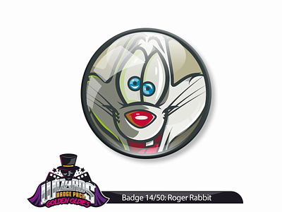 Daily Challenge 14/50: Who Framed Roger Rabbit (1988) daily design dribbble graphic illustration rabbit roger series sticker wizard
