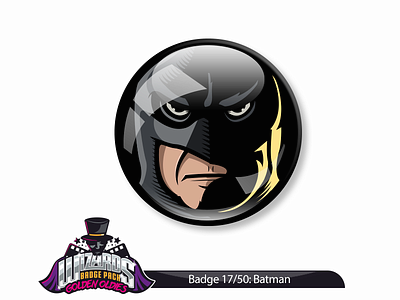 Daily Challenge 17/50: Batman (1989) badge batman cartoon comic design drawing hero illustration ink pin print sticker