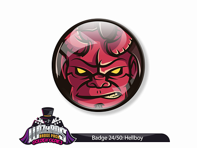 Daily Challenge 24/50: Hellboy (2004) art design graphic hellboy illustration sticker vector
