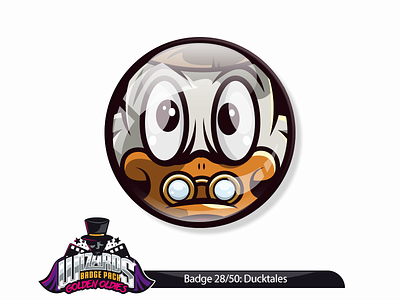 Daily Challenge 28/50: Ducktales the Movie (1990) badge daily duck illustration mcduck movie scrooge sticker tales the
