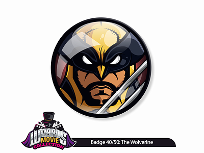 Movie concept 40/50: The Wolverine (2013) art badge design graphic movie pin sticker thewolverine vector wolverine