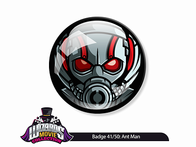 Concept 41/50: Ant Man (2015) ant antman badge button collection design graphic illustration man movie pin vector