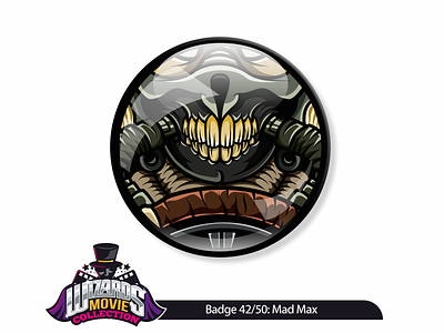 Badge Concept 42/50 (2015) art badge graphicdesign illustration immortan joe mad max pin sticker