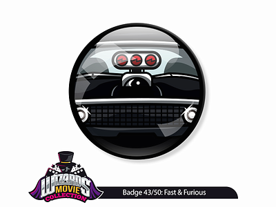 Movie concept 43/50: The Fast & The Furious (2001). art charger dodge fast furious pin sticker vector