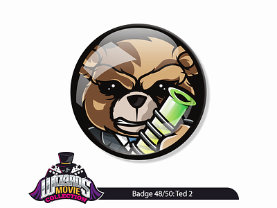 Movie 48/50: Ted 2 (2015) art badge design graphic illustration pin sticker ted vector