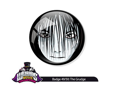 Movie 49/50: The Grudge (2004) collection design graphic grudge horror illustration illustratorvecotr movie pin sticker the