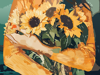 Sunflowers <3 graphic design motion graphics
