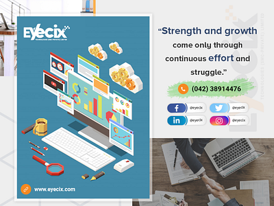 "STRENGTH AND GROWTH COME ONLY THROUGH CONTINUES EFFORT branding careerfy coding css3 eyecix graphicdesign illustration javascript technology webdesign webdevelopment website
