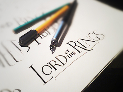 Lord of the Rings calligraphy! calligraphy logo lord lotr