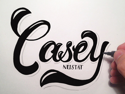 Do somebody else like Casey Neistat? brush brushpen calligraphy casey composition handlettering lettering logo design neistat typography