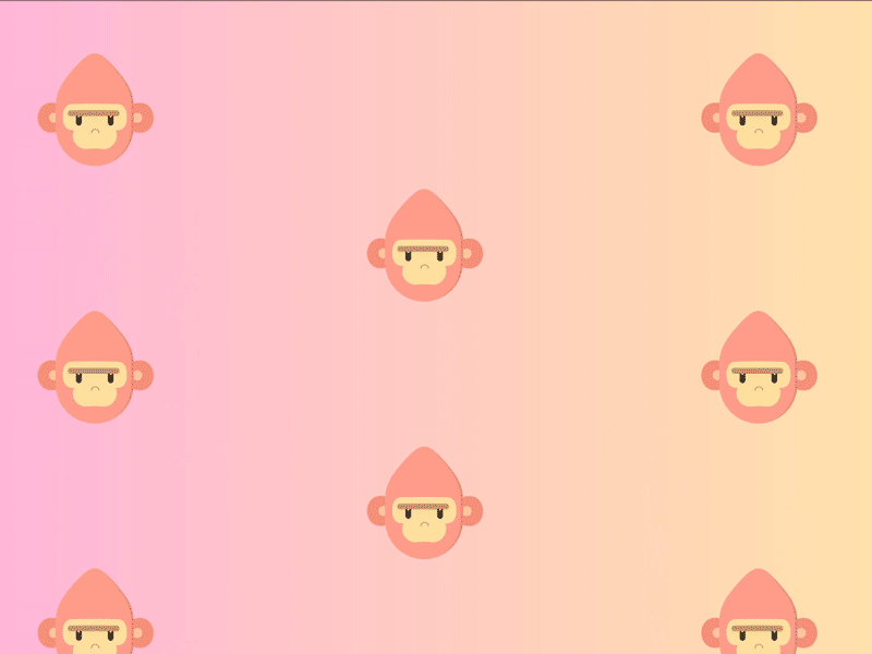 Monkey gorilla monkey pattern