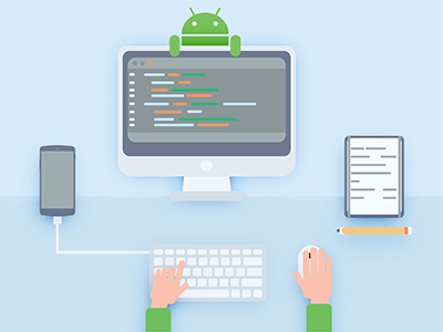 Android Development android programing adobe illustrator flat 2d