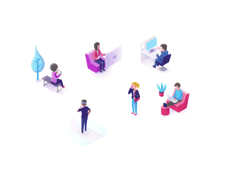 ICO Isometric 2D animation 2d after effects blockchain ico isometric motion