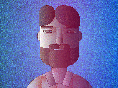 Self-portrait adobe illustrator flat gradient color illustrator self-portrait
