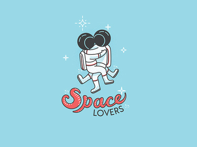 Space Lovers 2d adobe illustrator illustration space