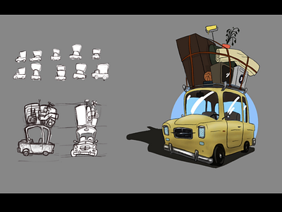 3D sketch 3d art car design graphic design illustration process sketch style ui