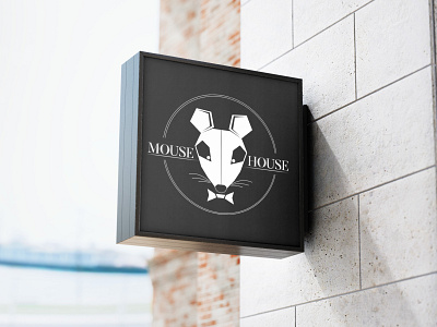 Mouse house bar logo art branding design graphic design illustration logo style ui vector