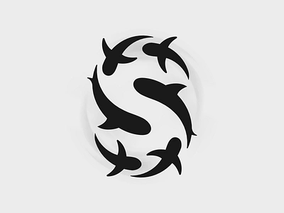 S for Shark animal brand branding branding and identity clever identity illustration initial logo logos mark s sharks sharkweek simple sketch symbol