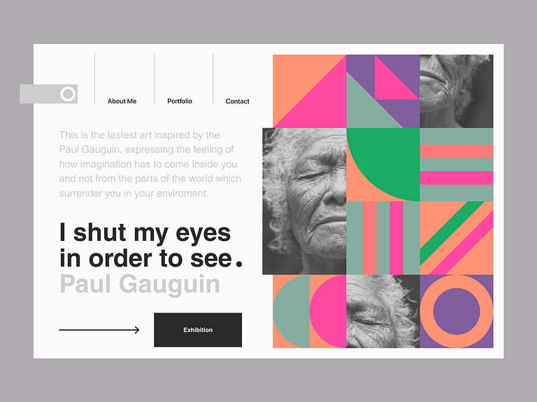 Art Gallery Website UI by Sam Hox on Dribbble