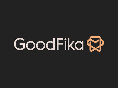 GoodFika Logo Design abstract best bookmark brand branding clever coffe design heart identity journal lines logo logotype mark minimal simple smart symbol