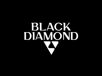 Black Diamond Logo and Brand Identity 3d b black brand branding clever d design diamond identity initial jewelry lines logo luxury mark simple smart store symbol