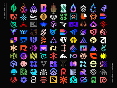 100 Logos from 2021 best brand branding clever collection design icon icons identity illustration lines logo logofolio logos mark minimal portfolio simple strong symbol