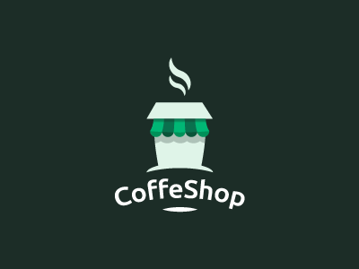 CoffeShop brand cofe coffe cup identity logo mark shop symbol