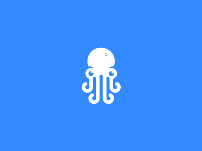 Octopus 3 brand identity lines logo mark octopus simple symbol