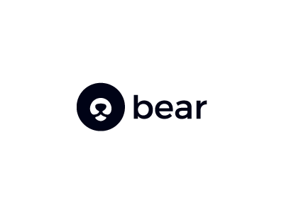 Bear animal bear brand identity logo minimal simple symbol