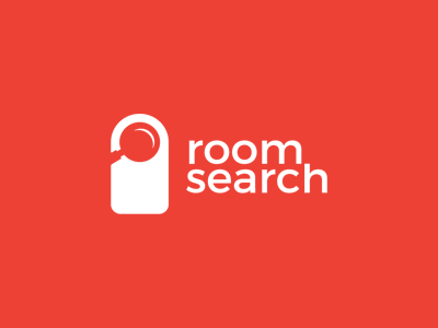 Room search / Hotel / booking booking clever glass hotel logo magnifying mark room search search icon symbol