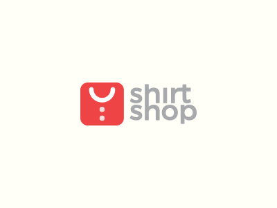 ShirtShop bag brand identity logo mark shirt shop shopping simple