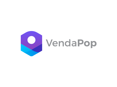 VendaPop Logo buy initial logo mark price sale symbol tag v