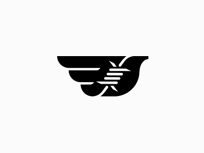 Freedom ( razor wire+bird ) bird cage clever esape flying free identity logo mark mind razor wire symbol