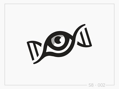Eye DNA challenge daily dna eye insect lines logo logo a day mark medicine science symbol