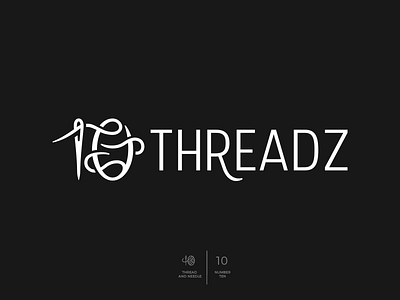 10Threadz 10 abstract elegant identity logo mark needle symbol thread